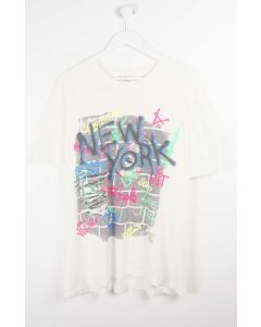 VINTAGE WILD OATS NEW YORK GRAFFITI T-SHIRT (XL)