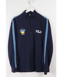 VINTAGE FILA 1/4 ZIP SWEATER (L)