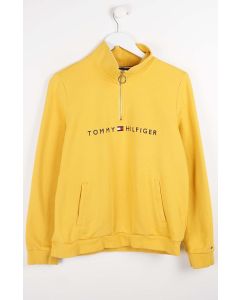 VINTAGE TOMMY HILFIGER 1/4 ZIP SWEATER (S)