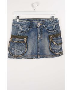 VINTAGE Y2K DENIM SKIRT (SIZE 14)