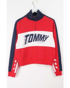 VINTAGE TOMMY JEANS 1/4 ZIP SWEATER (XS)